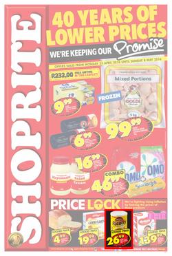 Shoprite : Lower Prices (25 Apr - 08 May 2016), page 1