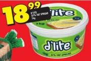 D'Lite 37% Fat Spread-1kg