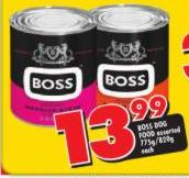 Boss Dog Food Assorted-175/820g Each