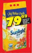 Sunlight 2-In-1 Hand Wash Washing Powder-5Kg