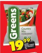 Greens Frozen Country Mix Vegetables-1Kg