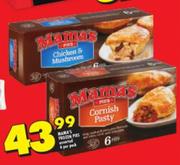 Mama's Frozen Pies Assorted-6 Per Pak