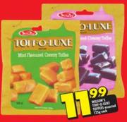 Wilson's Toff-O-Luxe Toffees Assorted-125g Each