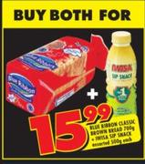 Blue Ribbon Classic Brown Bread 700g+ Iwisa Sip Snack Assorted 500g-Each