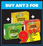 Happy Hippo Jelly Assorted-3x80g