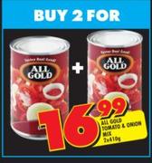 All Gold Tomato & Onion Milk-2x410g