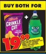 SparlettaIronBrew/CremeSoda/PuneNut/SparberryColdDrink2L+WillardsCrinkleCutPotatoChipsAssorted125g