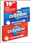 Disprin Regular 24/Extra Strength Tablets-Per 16 Pack