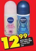 Nivea Roll-On For Ladies/Men Assorted-50ml Each