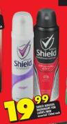 Shield Aerosol Deodorant For Ladies/Men Assorted-350ml Each