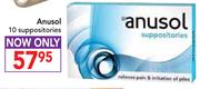 Anusol 10 Suppositories