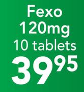 Fexo 120mg 10 Tablets
