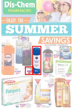 Dischem : Enjoy The Summer (20 Nov - 6 Dec 2015), page 1