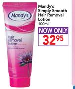 Mandy's Simply Smooth Hair Removal Lotion-100ml