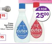 Cutex Nail Polish Remover Assorted-2x100ml