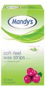 Mandy's Soft-Feel Wax Strips 12 Strips Face