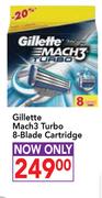 Gilette Mach3 Turbo 8-Blade Cartridge