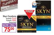Skyn Condoms Assorted-6's Pack + 3's Pack Free
