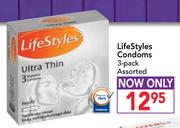 LifeStyles Assorted Condoms 3 Pack 