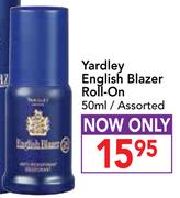 Yardley English Blazer Roll-On Assorted-50ml