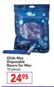 Glide Max Disposable Razors For Men-18 Pieces