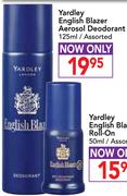 Yardley English Blazer Aerosol Deodorant Assorted-125ml