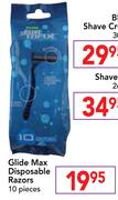 Glide Max Disposable Razors-10-Pieces