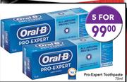Oral-B Pro-Expert Toothpaste-5x75ml