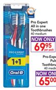 Oral-B Pro Expert All In One Toothbrushes 40 Medium-Per Pack