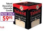 Tabard Decorative Citronella Candle