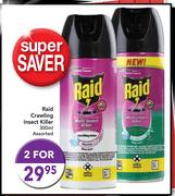 Raid Crawling Insect Killer Assorted-2x300ml