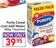 Nestle Cerelac(Just And Water) Assorted-450g