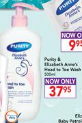 Purity & Elizabeth Anne's Head To Toe Wash-500ml