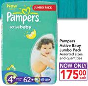 Pampers Active Baby Jumbo Pack-Each