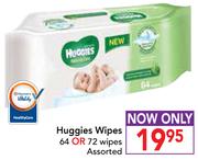 Huggies Wipes 64 Or 72 Wipes Assorted