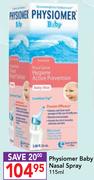 Physiomer Baby Nasal Spray-115ml