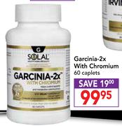 Solal Garcinia 2x With Chromium 60 Caplets