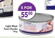 Light Meat Tuna Chunks-5x140g