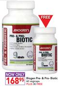 Biogen Pre O Pro Biotic 60 Vegicaps Plus 30 Free