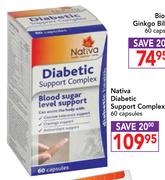 Nativa Diabetic Support Complex-60 Capsules