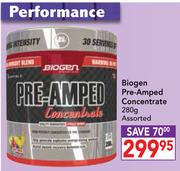 Biogen Pre-Amped Concentrate Assorted-280g