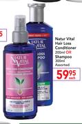 Natur Vital Hair Loss Conditioner-200ml Or Shampoo Assorted-300ml Each