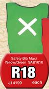 Safety Bib Maxi Yellow/Green SAB1010 J14199-Each