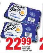 Golden Yalk Large Eggs-18's Per Tray
