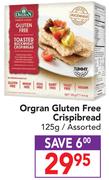 Orgran Gluten Free Crispibread Assorted-125g