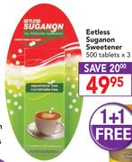 Eetless Suganon Sweetener-3x500 Tablets