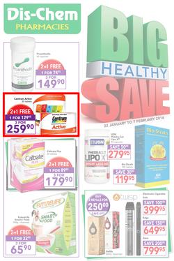 Dischem : Big Healthy Save (22 Jan - 7 Feb 2016), page 1