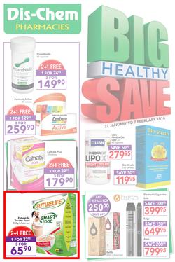 Dischem : Big Healthy Save (22 Jan - 7 Feb 2016), page 1