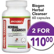 Biogen Herbal Cleanser-2x60 Capsules