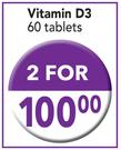 Solal Vitamin D3-2x60 Tablets Pack
